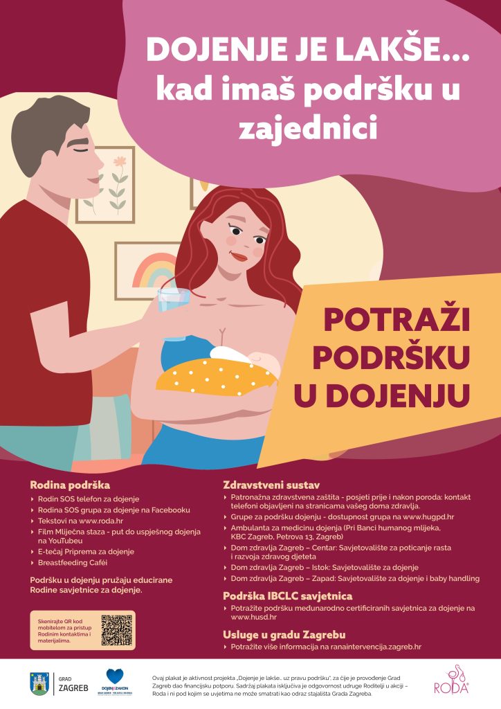 Roda plakat dojenje je lakše... kad imaš podršku u zajednici