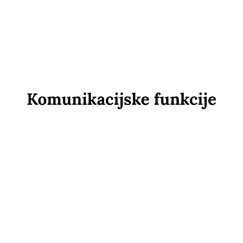 Komunikacijske funkcije